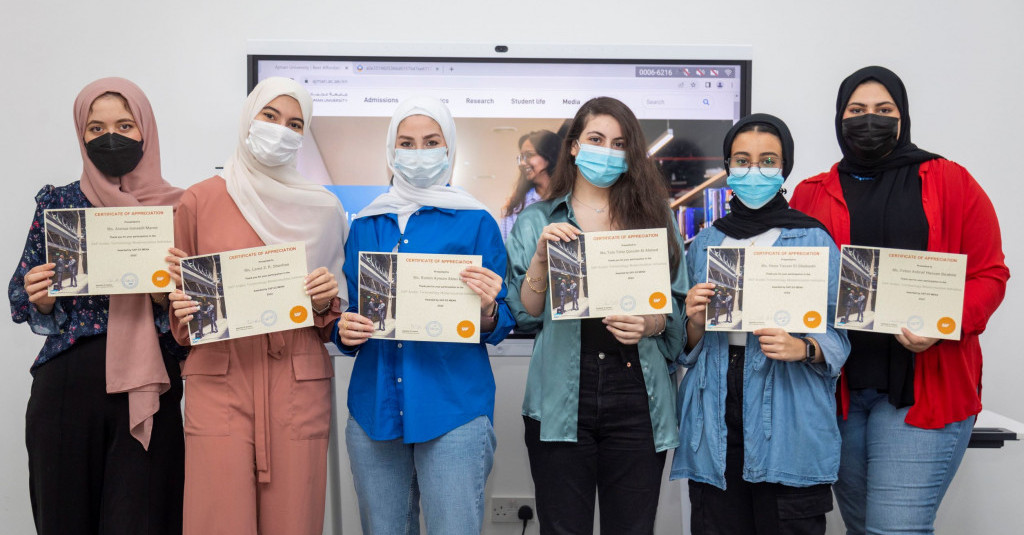 Ajman University Students Felicitated for Participating in SAP Terminology Modernization Project