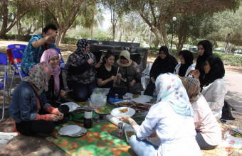 رحلة لطالبات الجامعة إلى حديقة الممزر
