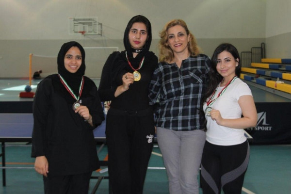 End of Table Tennis Championship for Female Students