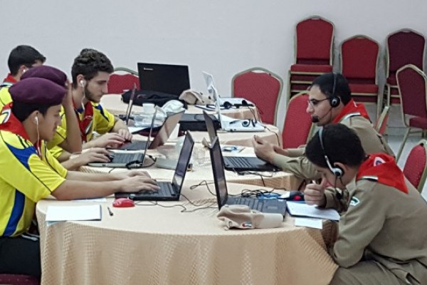 جوالة جامعة عجمان يشاركون في المخيم الكشفي العالمي 