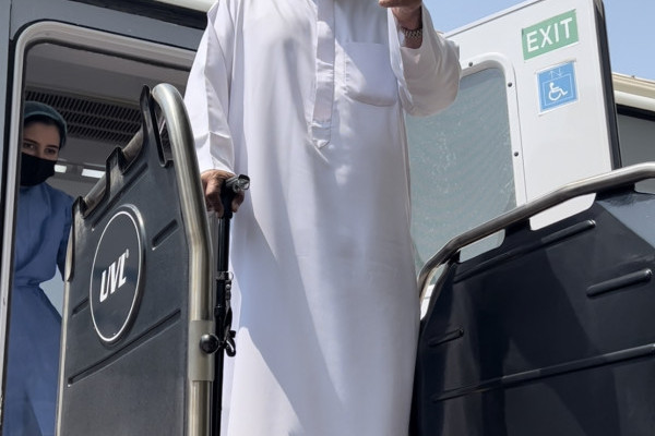 Ajman University Mobile Dental Clinic Visits Seniors In Dubai