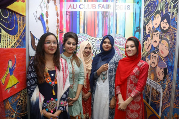Launch of AU Club Fair 2018 Under the theme (Friendship - Sharing - Creativity)