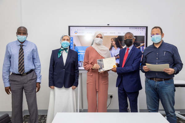 Ajman University Students Felicitated for Participating in SAP Terminology Modernization Project